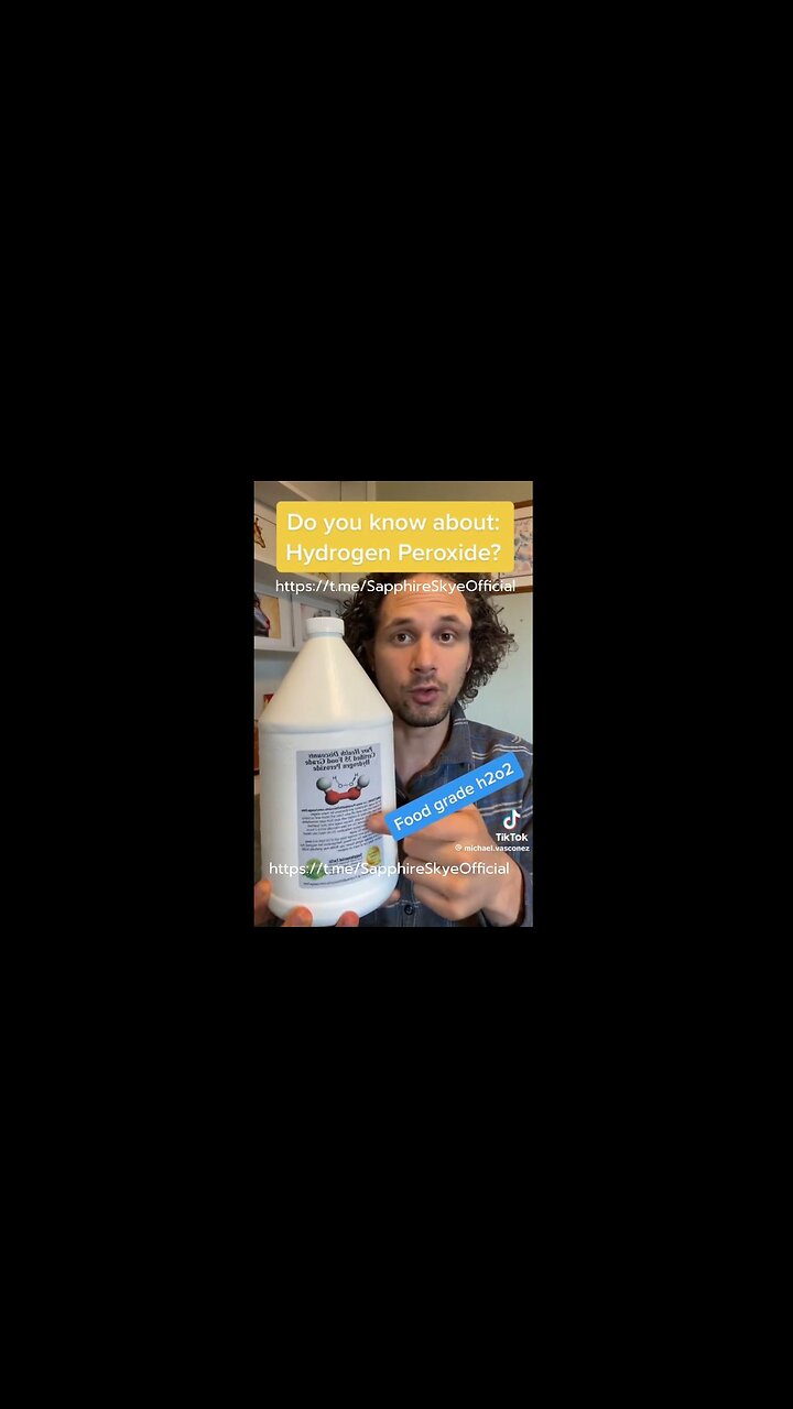 You know this about hydrogen peroxide? HOW H2O2 FIGHTS DISEASE