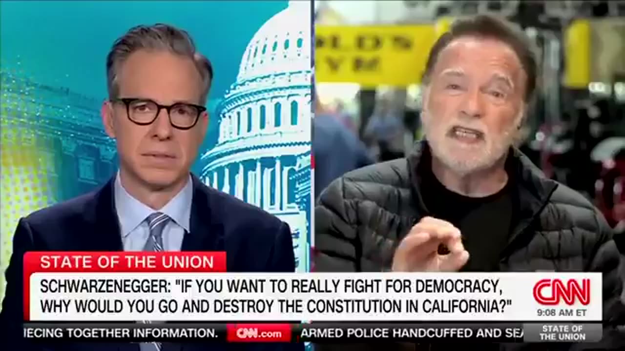 Arnold Schwarzenegger calls out the extreme gerrymandering in blue states: