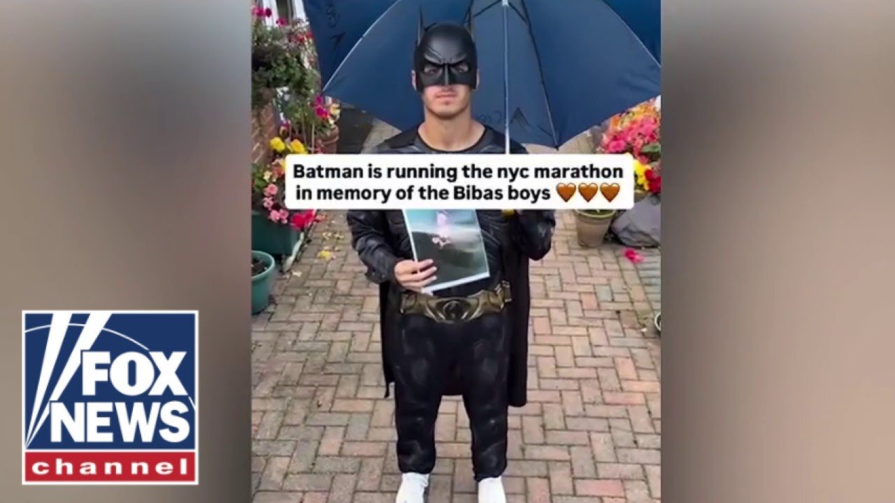 Marathon Batman running NYC marathon in honor of Bibas family