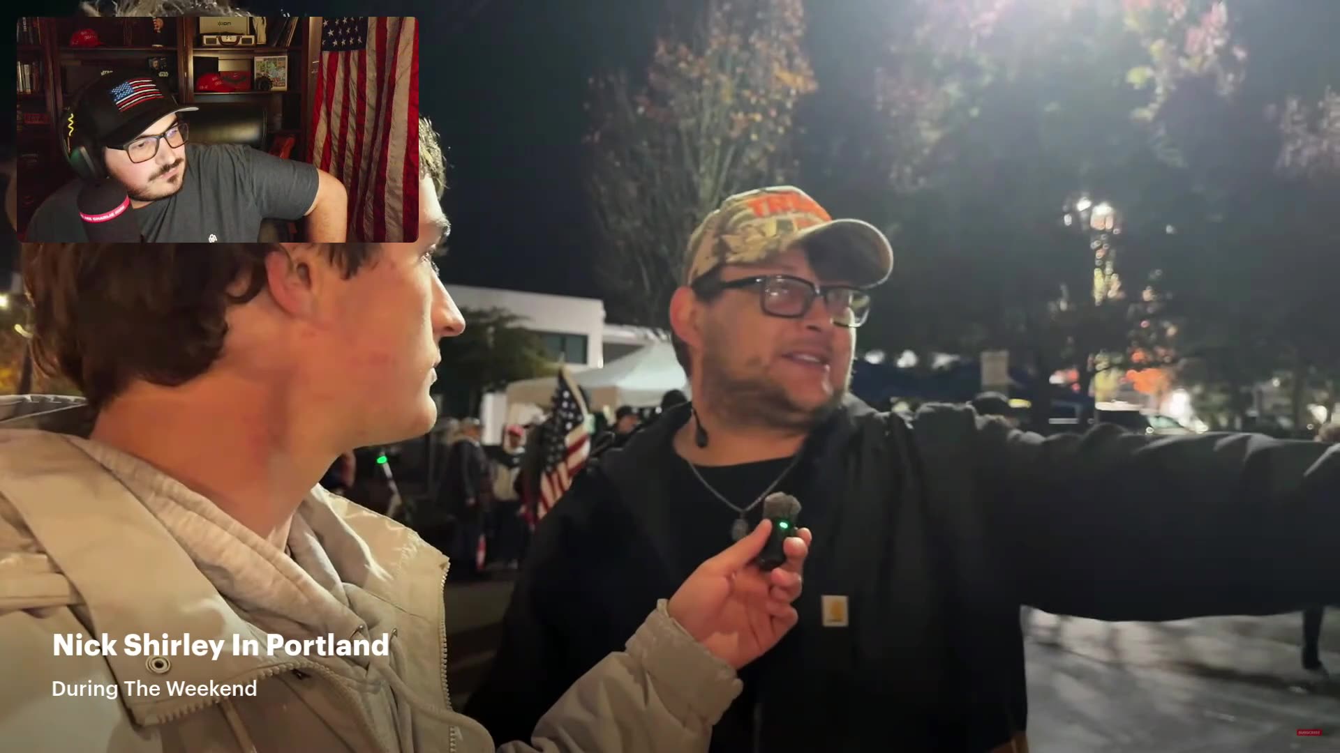 #TommyBoi Interviewed By #NickShirley At The #Portland #ANTIFA #ICE #Protest