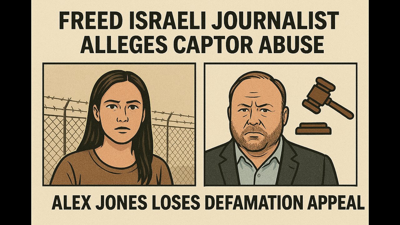 Freed Israeli journalist alleges captor abuse; Alex Jones loses defamation appeal.