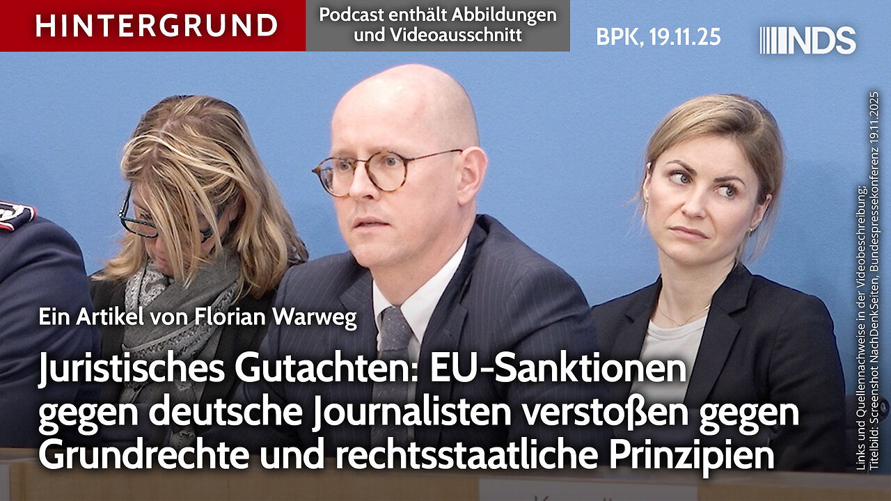 Juristisches Gutachten:EU-Sanktionen verstoßen gegen Grundrechte und rechtsstaatliche Prinzipien BPK