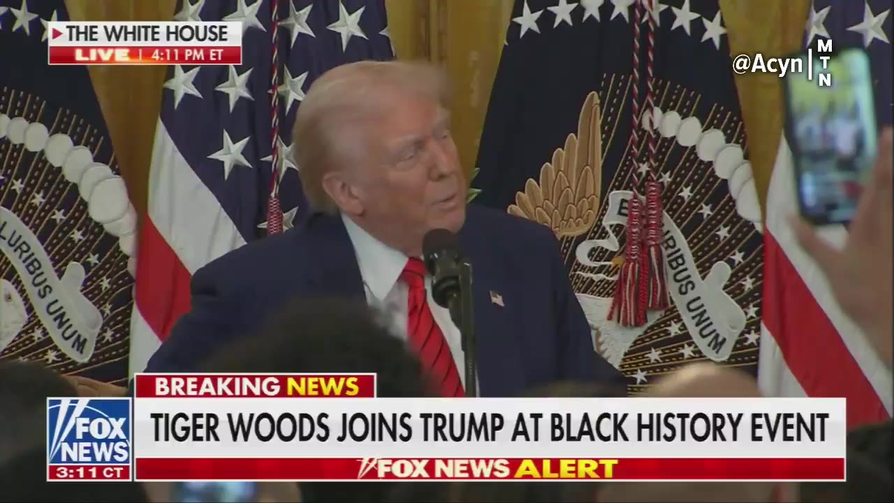 Pfizer CEO Gets Bood At Trumps Black History Month Reception 🥤😃🍿