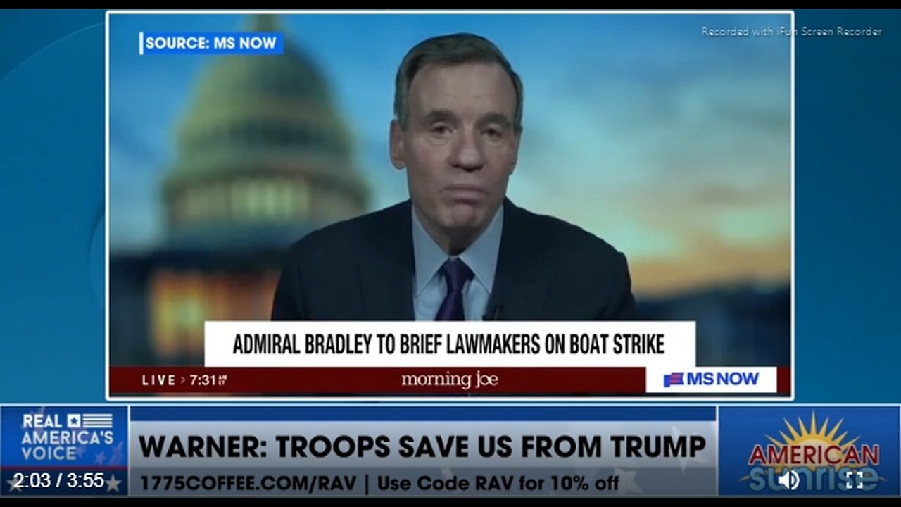 MILITARY CAN HELP SAVE US FROM TRUMP SEN MARK WARNER (D) VA. LARA LOGAN>DEEP STATE WILL IMPEACH TRUMP AFTER 2026 MIDTERMS BY USING VIOLATION OF HIS OATH TO IMPEACH, PRISON OR WORSE - 12 mins. COMMIE GOVT WILL TELL YOU WHAT THEY ARE
