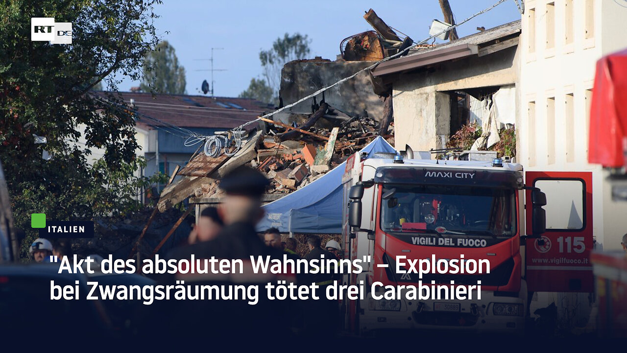 Akt des absoluten Wahnsinns – Explosion bei Zwangsräumung tötet drei Carabinieri