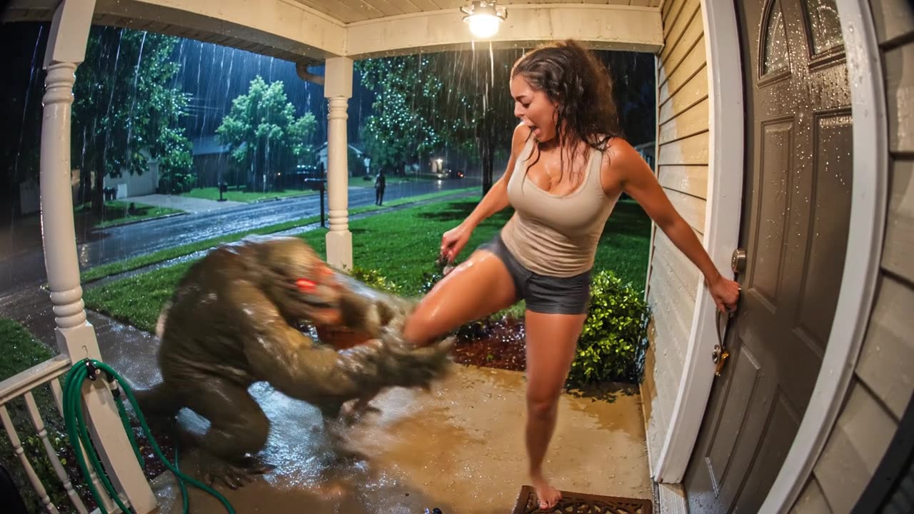 😱 Woman - Funny Girls Scarry Pranks Caught on Doorbell Camera! Viral Video - Curvy Girl Model