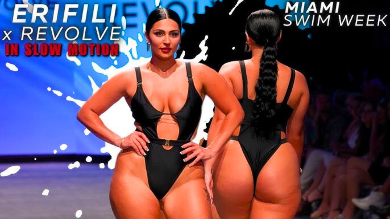 β
Erifili Sfakianakis in SLOW MOTION π₯ Miami Swim Week Bikini Runway