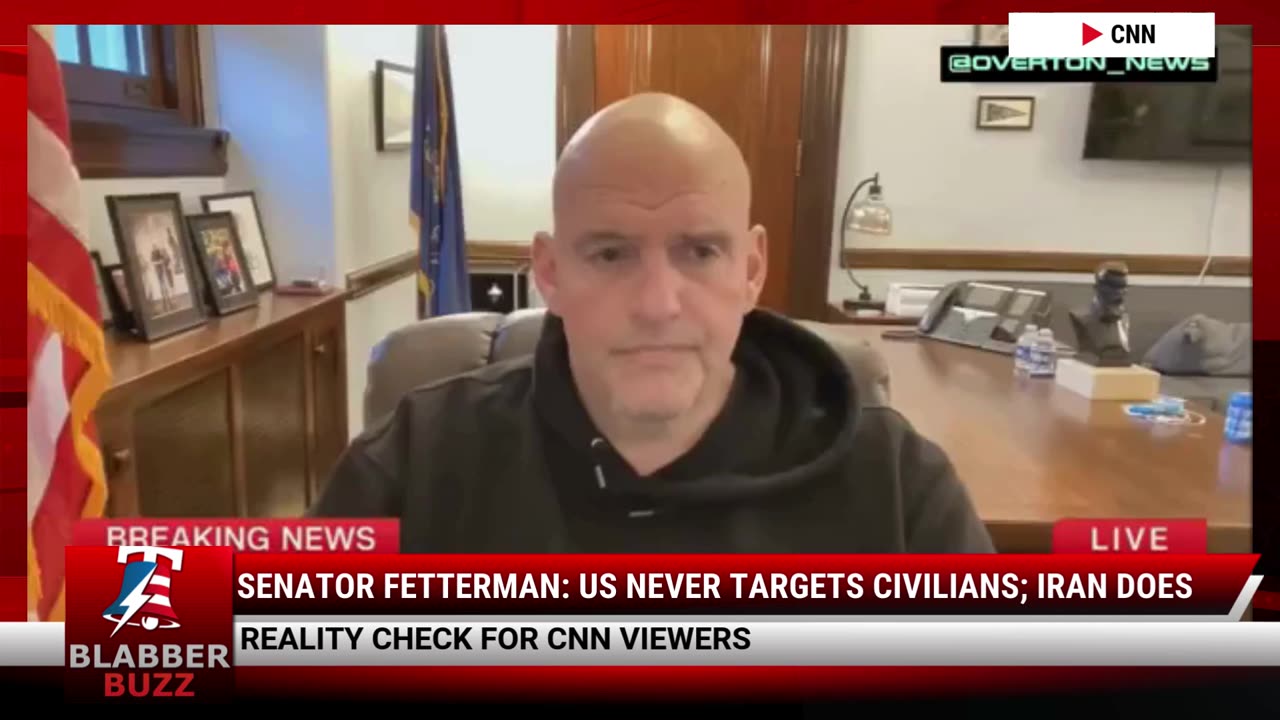 Senator Fetterman: US Never Targets Civilians; Iran Does