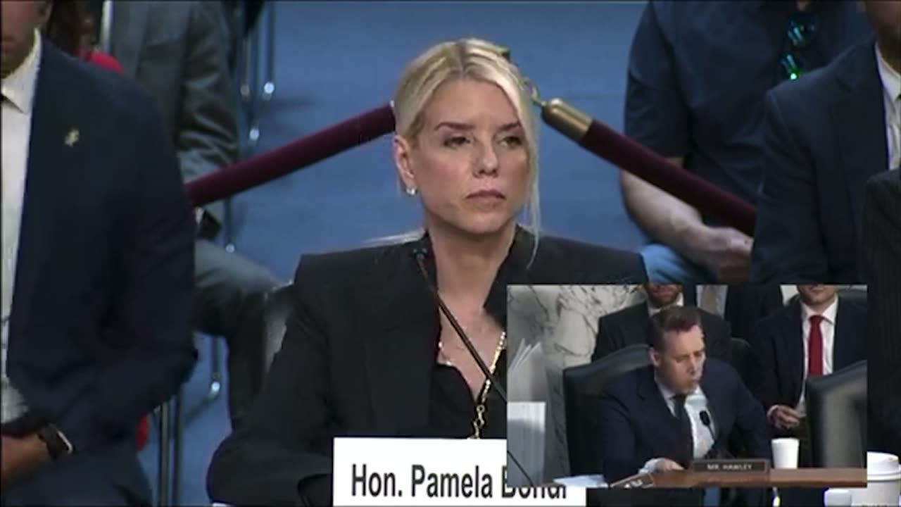 Sen Hawley Questions Pam Bondi on Biden’s Weaponization of Government