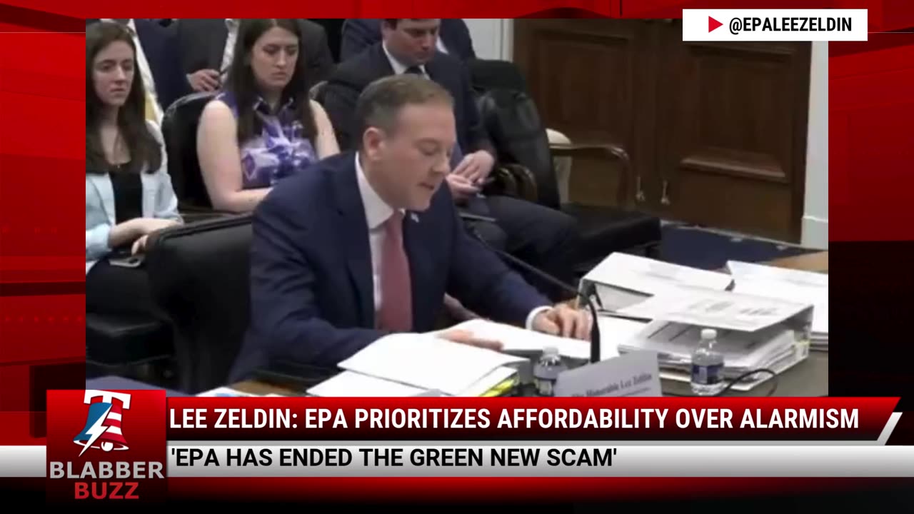 Lee Zeldin: EPA Prioritizes Affordability Over Alarmism