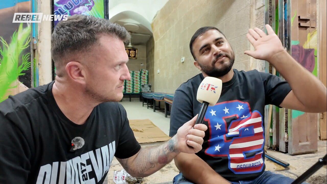 Tommy Robinson SHATTERS the Free Palestine narrative in Jerusalem