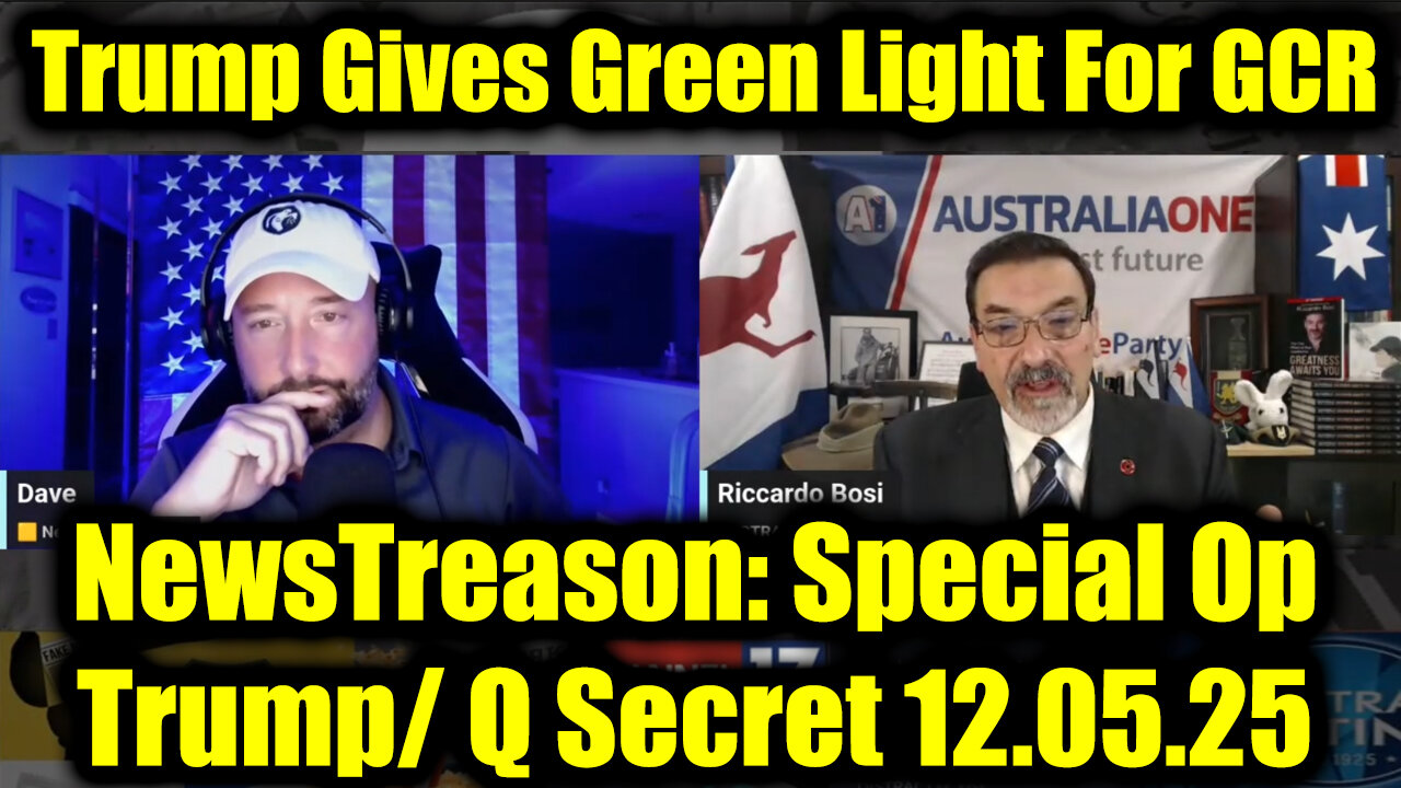Riccardo Bosi & NewsTreason GAME OVER 12.5.25 - The Storm is Upon Us! Brace for Impact