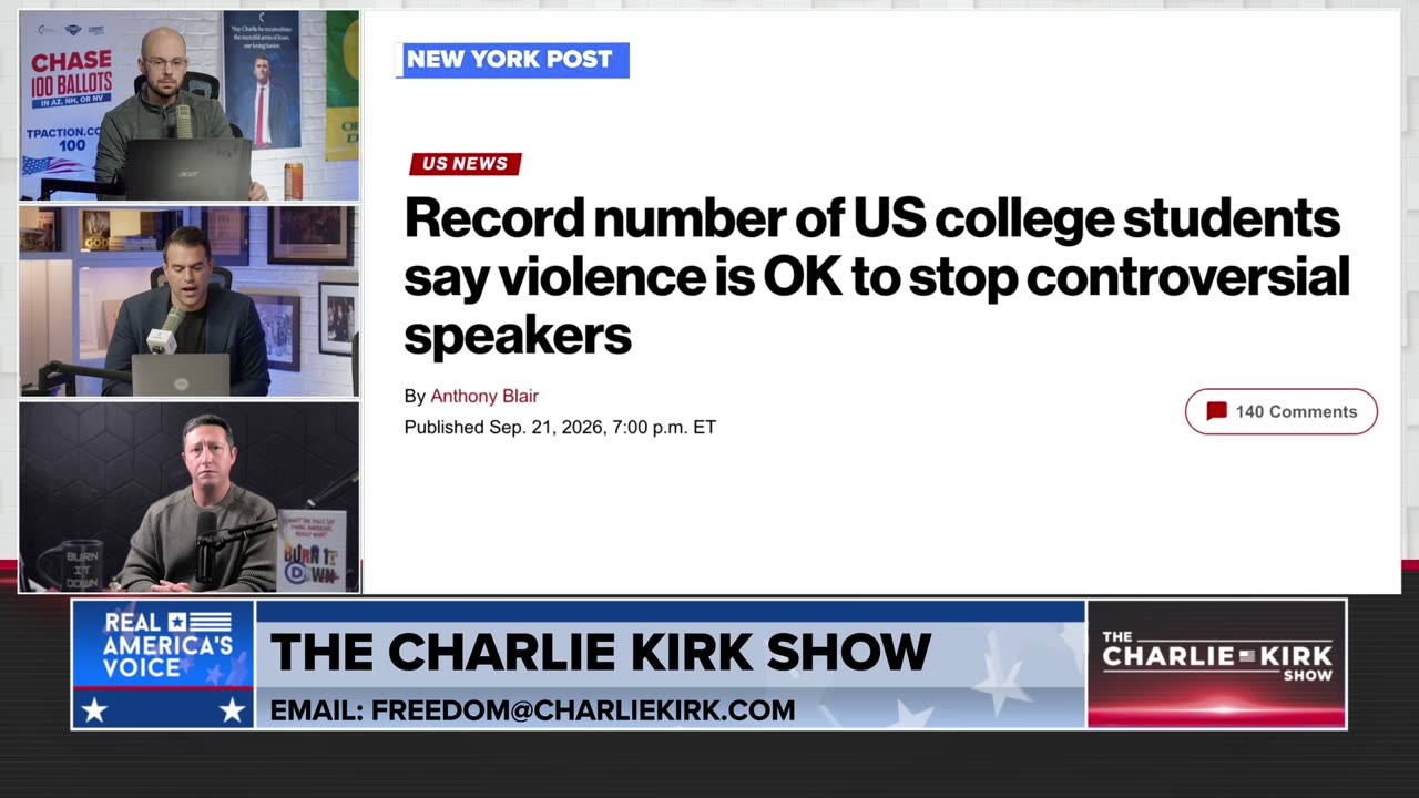 Poll of Democratic Voters on Trump Leaving Office Early Sparks Concern Over Political Violence thumbnail
