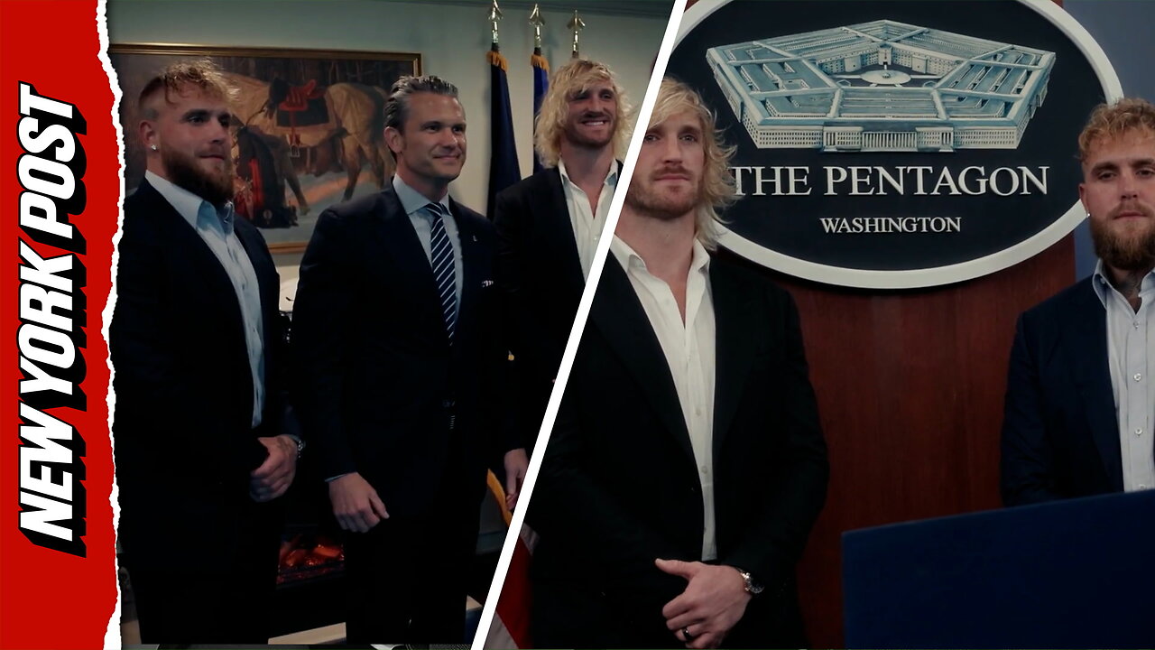 Jake And Logan Paul Praise Military Sacrifice During Pentagon Visit thumbnail