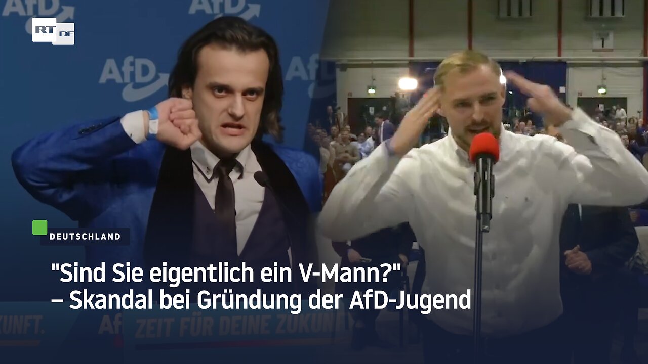 Sind Sie eigentlich ein V-Mann? – Skandal bei Gründung der AfD-Jugend