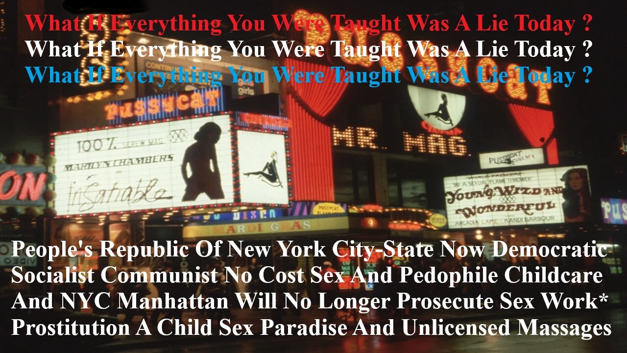 Peoples Republic Of New York City-State Now A Democratic-Socialist-Communist No Cost Sex Work