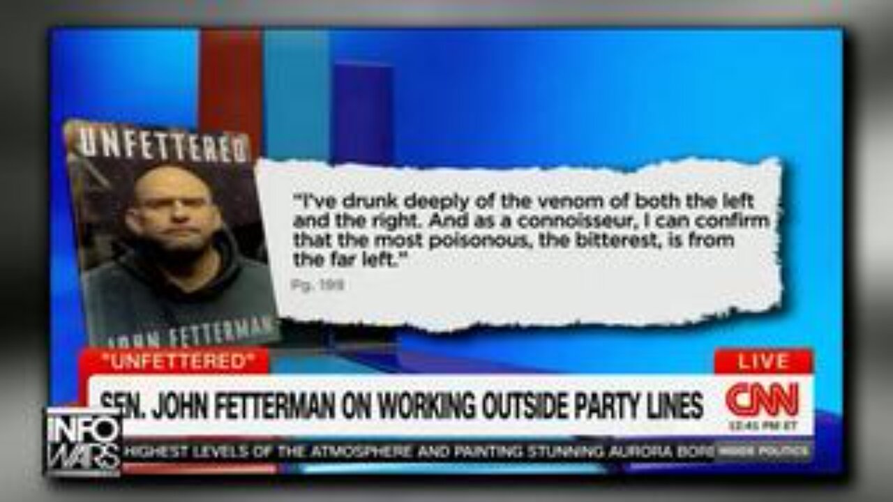 Senator John Fetterman Tells CNN The Left Has The Most Poisonous, Bitterest Venom In Politics!