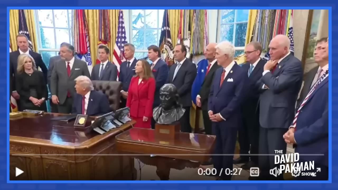 Sickly yellow Trump appears completely out of it