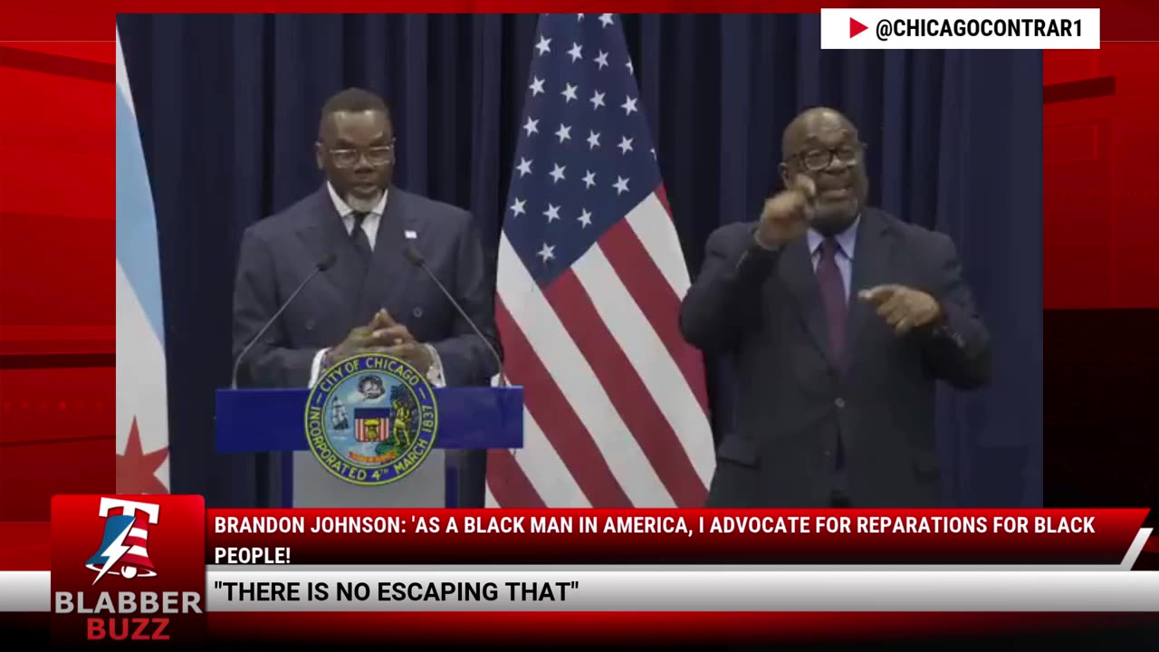Brandon Johnson: As A Black Man In America I Advocate for Reparations For Black People!