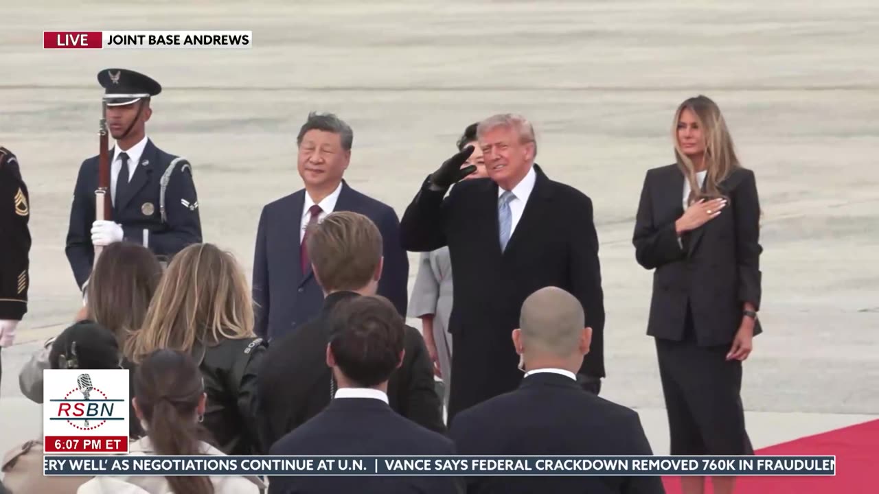 FULL EVENT: President Trump Welcomes President Xi Jinping with Grand Arrival Ceremony - 09/23/26 thumbnail
