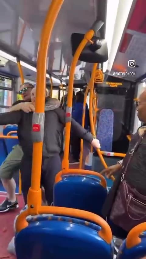 UK: Elderly man forcefully removed from bus by another White dude after offending foreigners..