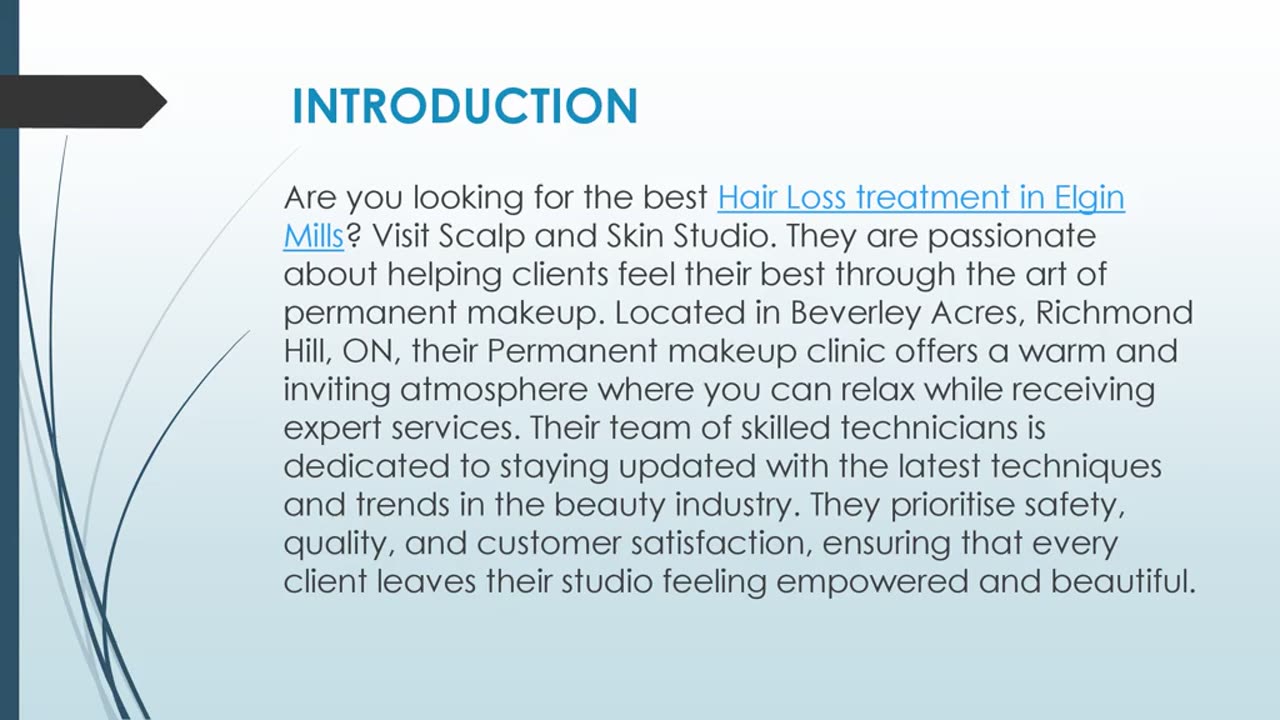 Best Hair Loss treatment in Elgin Mills