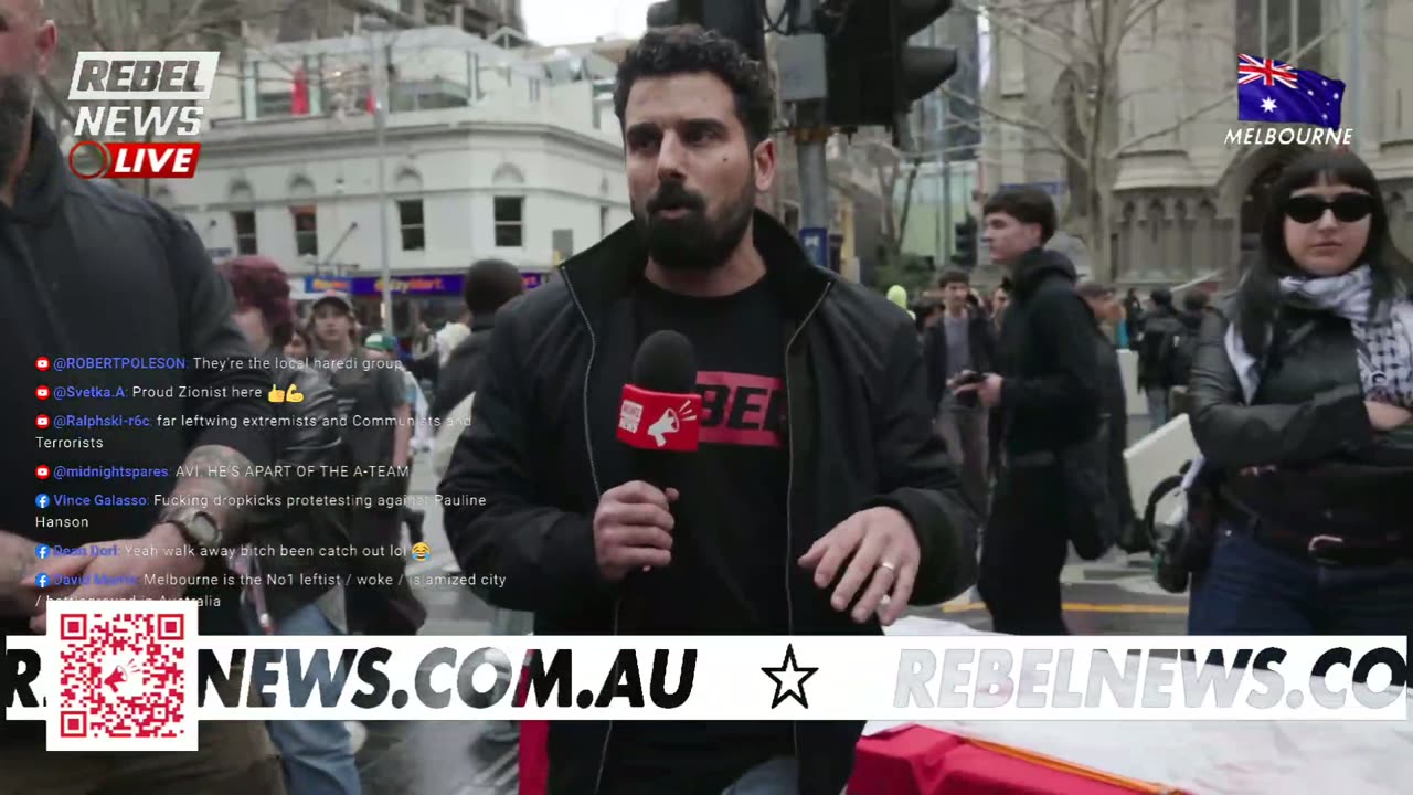 🚨 LIVE IN MELBOURNE: EXTREMISTS use children as HUMAN SHIELDS against Pauline Hanson