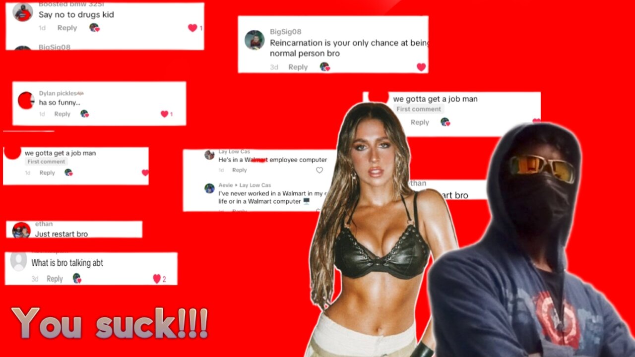 Reading Hate Comments | Tate Mcrae Hasan piker FreshNFit Sneako