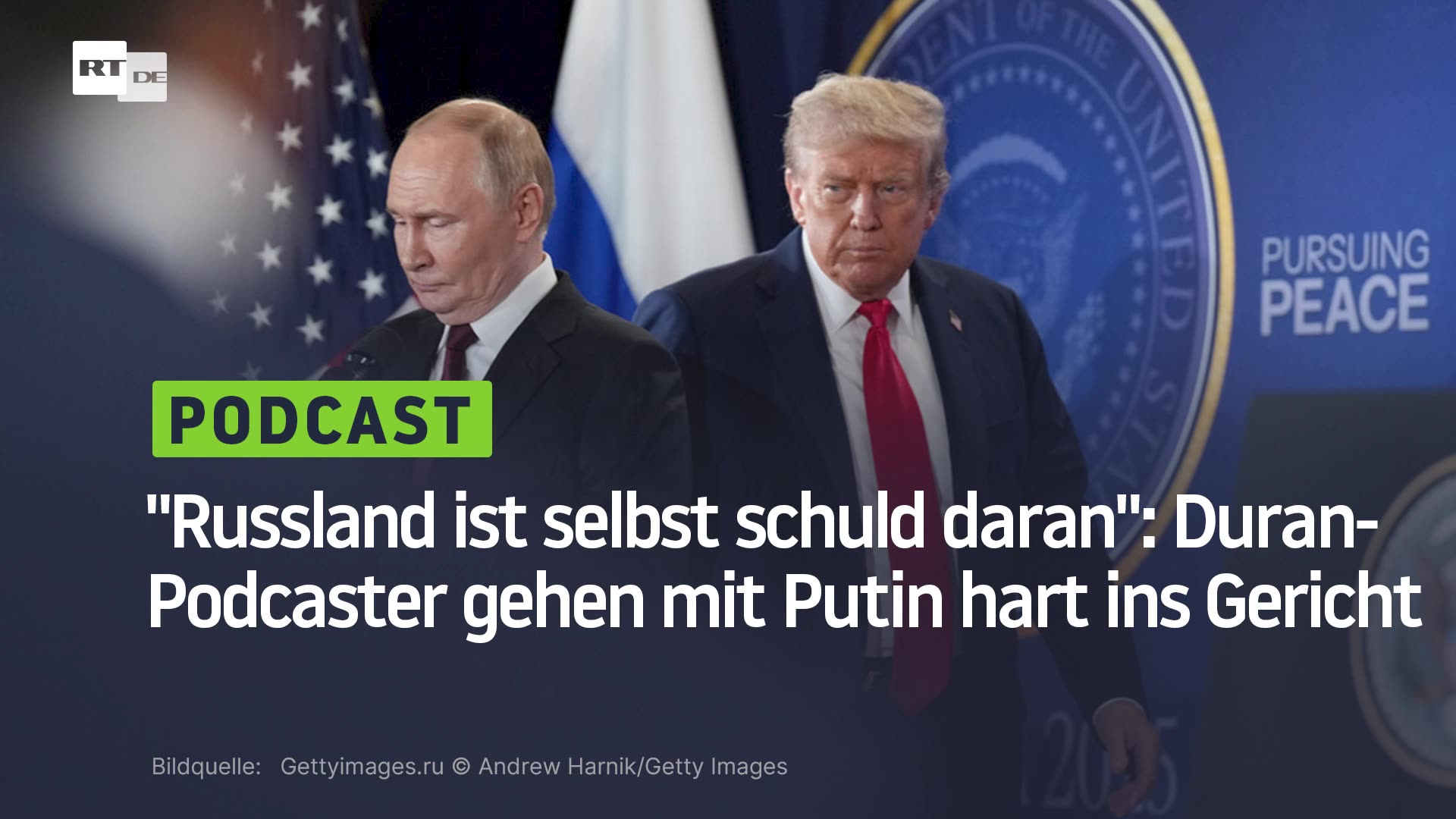 Russland ist selbst schuld daran: Duran-Podcaster gehen mit Putin hart ins Gericht