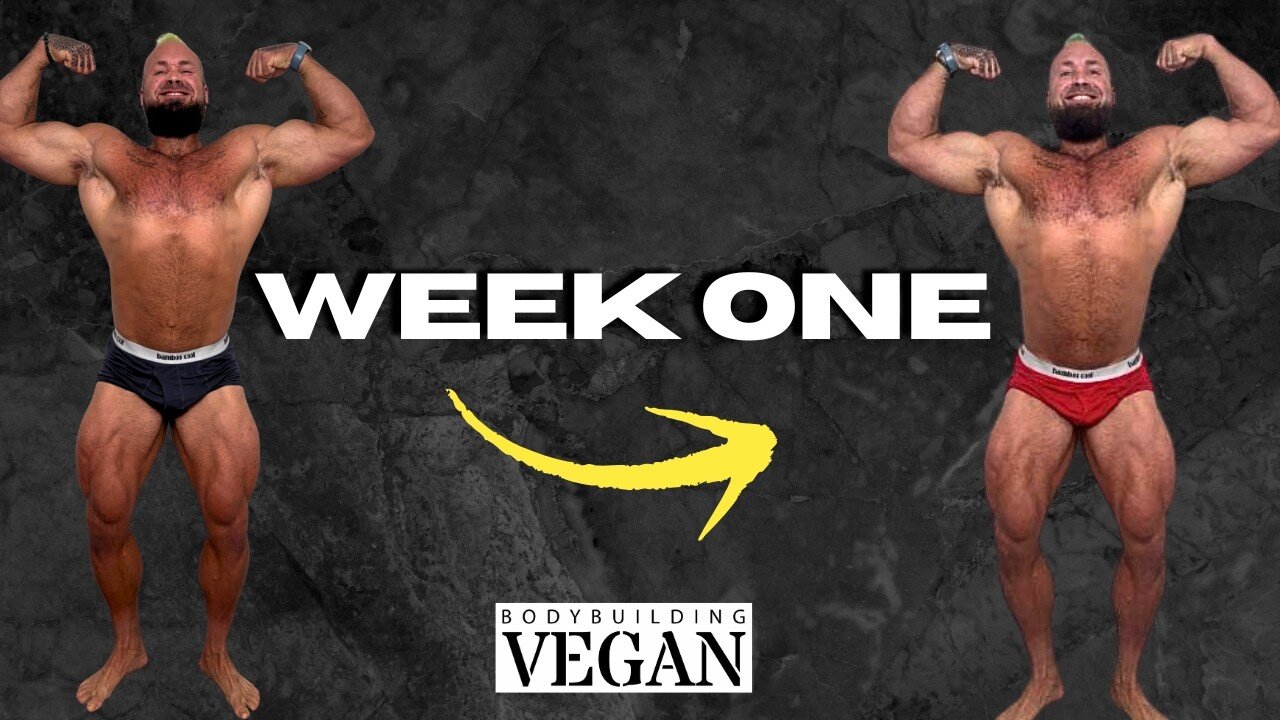 FULL Training Split, Tears & Food: Vegan Bulk to 275 lbs! | BodyBuildingVegan Week 1