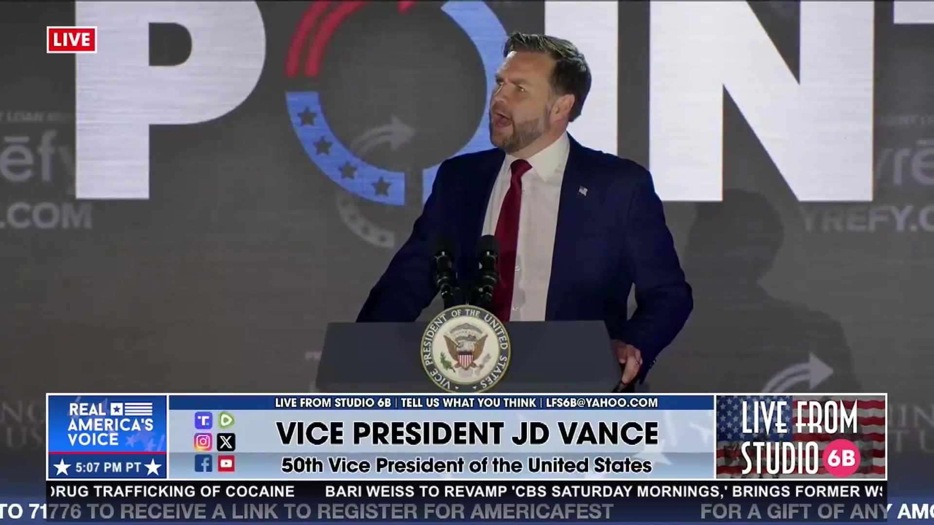 VP VANCE TAKES THE STAGE AT OLE MISS