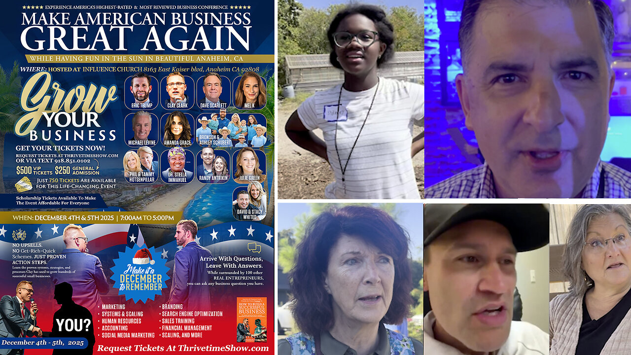 Clay Clark Reviews | I Heard About Clay Clark Through Podcast! This Conference Is Very Energetic & Fun! Its Positive, But Not Fake Positive. + Join Eric Trump At Clay Clarks Dec. 4-5 ThrivetimeShow.com Business Conference