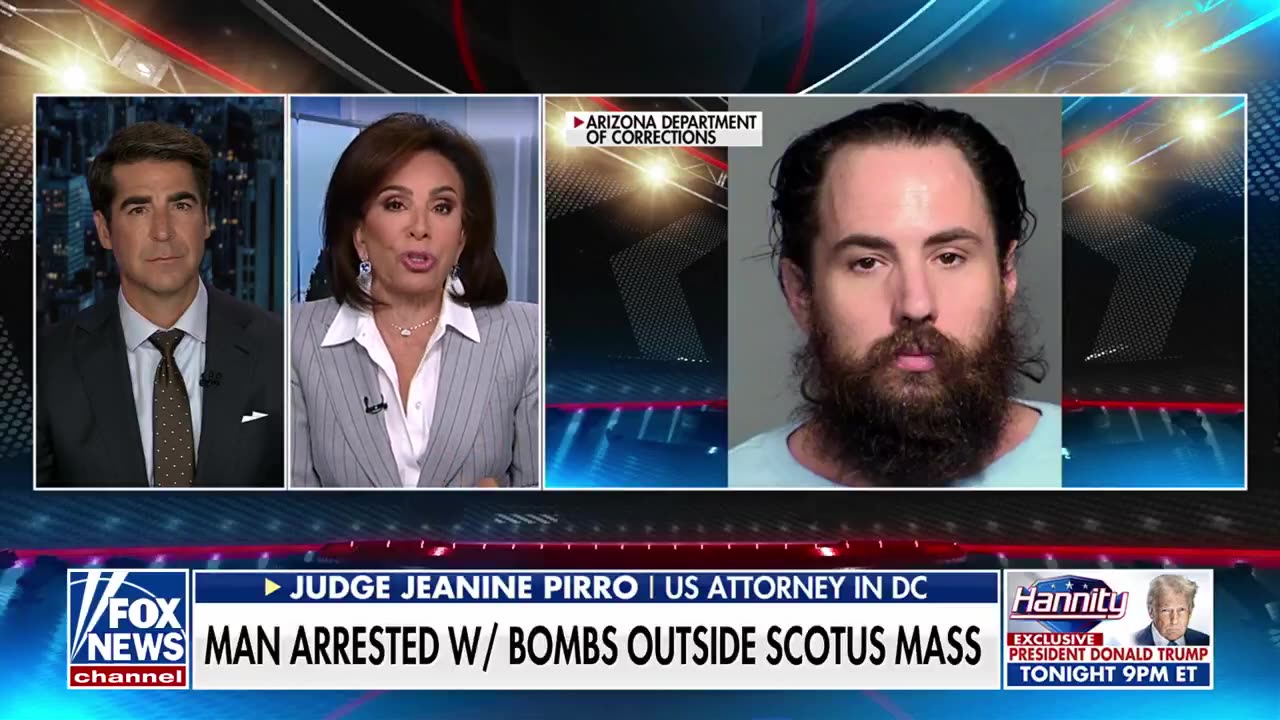 Man with 200 explosive devices and leftist manifesto arrested outside church holding a Supreme Court mass