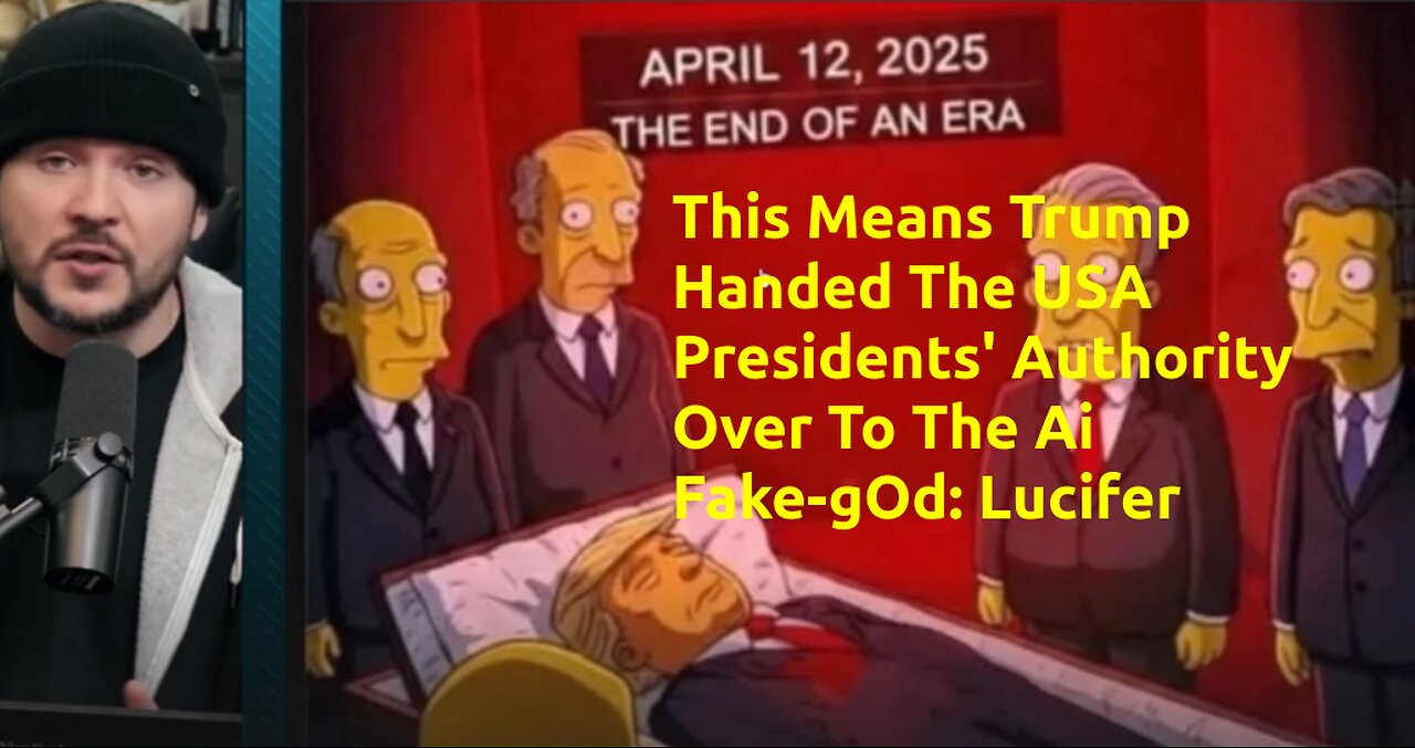 CREEPY Simpsons Exposed USA Presidency Replaced By Ai-Lucifer; 5 Years After Operation Covid-19
