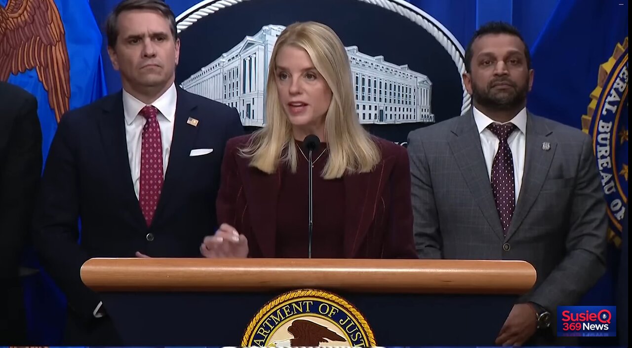 US Attorney General Pam Bondi and FBI’s Kash Patel announce MAJOR law enforcement update