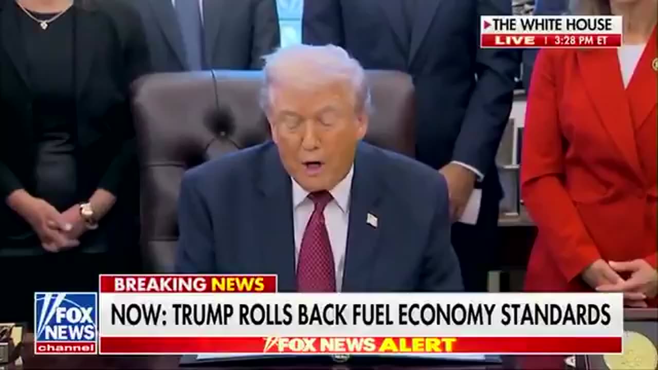 President Trump is signing an order to TERMINATE Biden’s “Green New Deal” standards for automakers