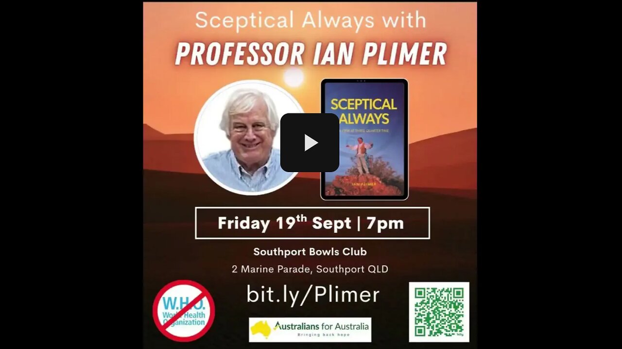 Professor Plimer speaking at an Australians for Australia Event