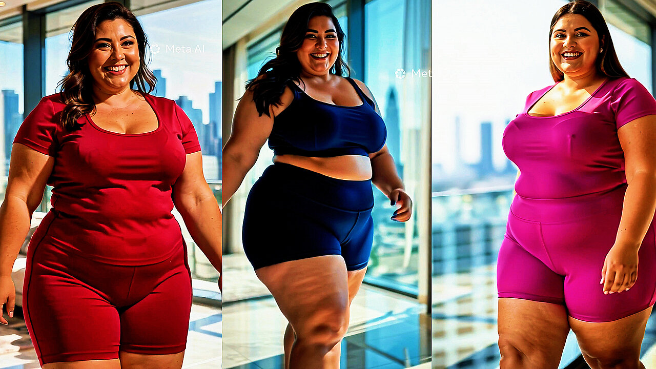 BBW Beauty Model AI Animation Curvy Fashion Lux