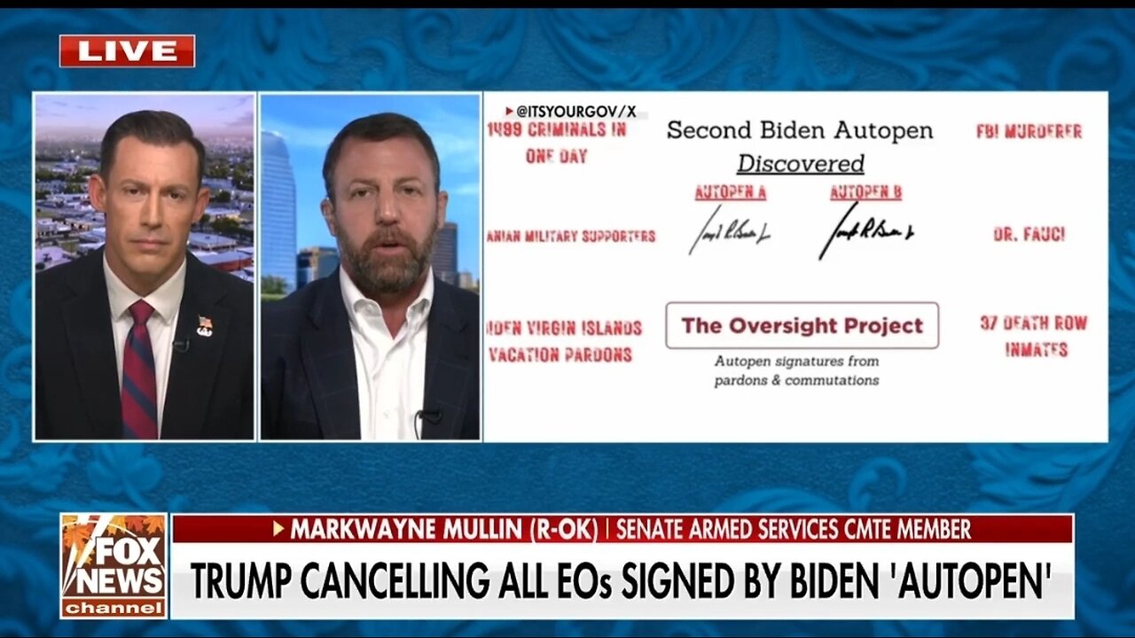 Sen Mullin: The Autopen Was Running Rogue.