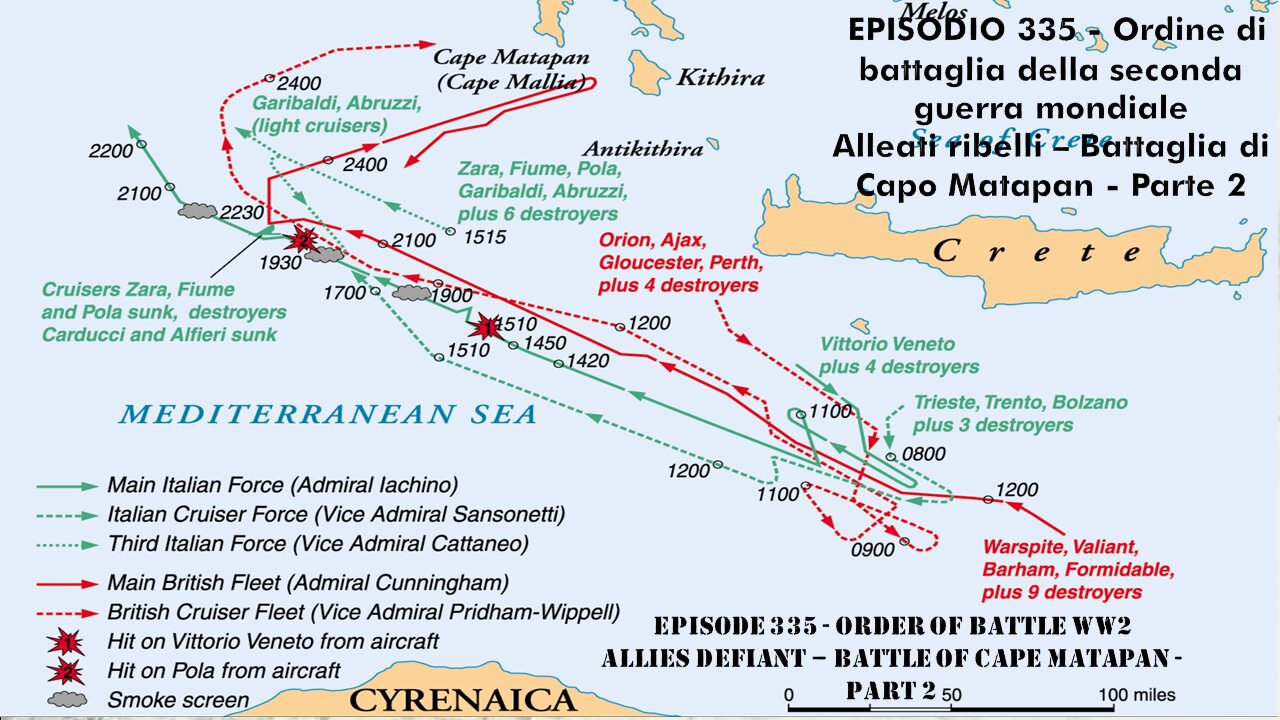 Order of Battle WW2 - EPISODE 335 - Allies Defiant - Battle of Cape Matapan - Part 2