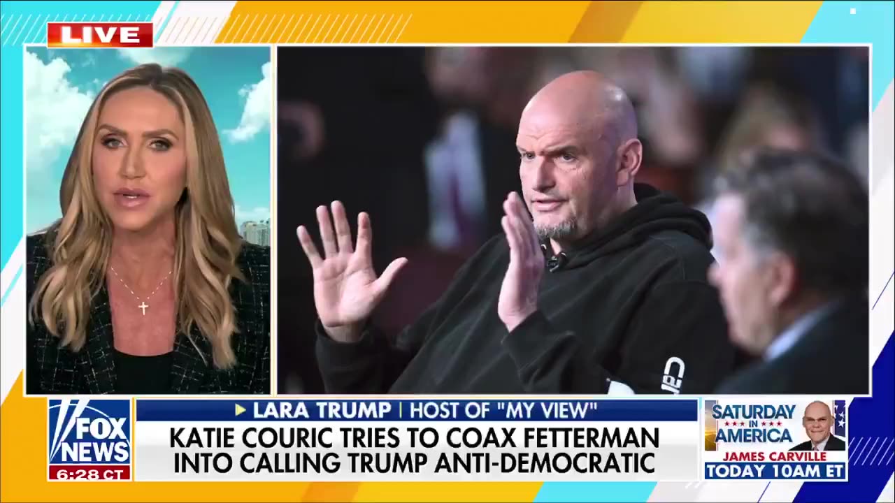 Senator John Fetterman is a Democrat FREE SPEECH Absolutist ~ Lara Trump 11/15/25