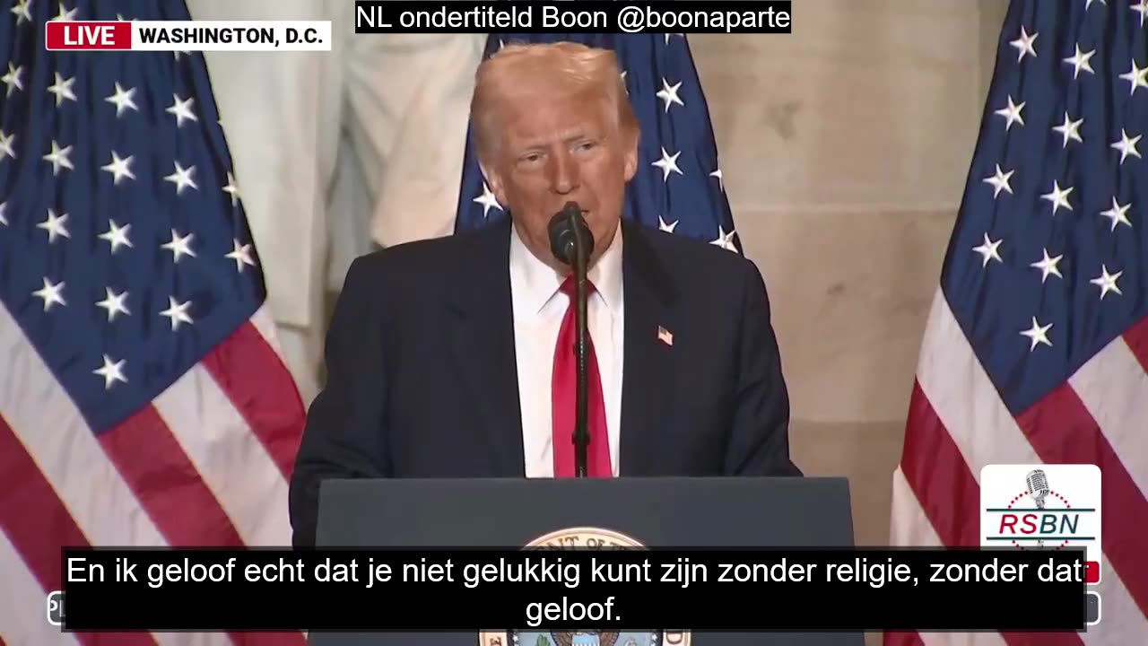 NL ondertiteld NOW - Trump: Lets bring God back into our lives.