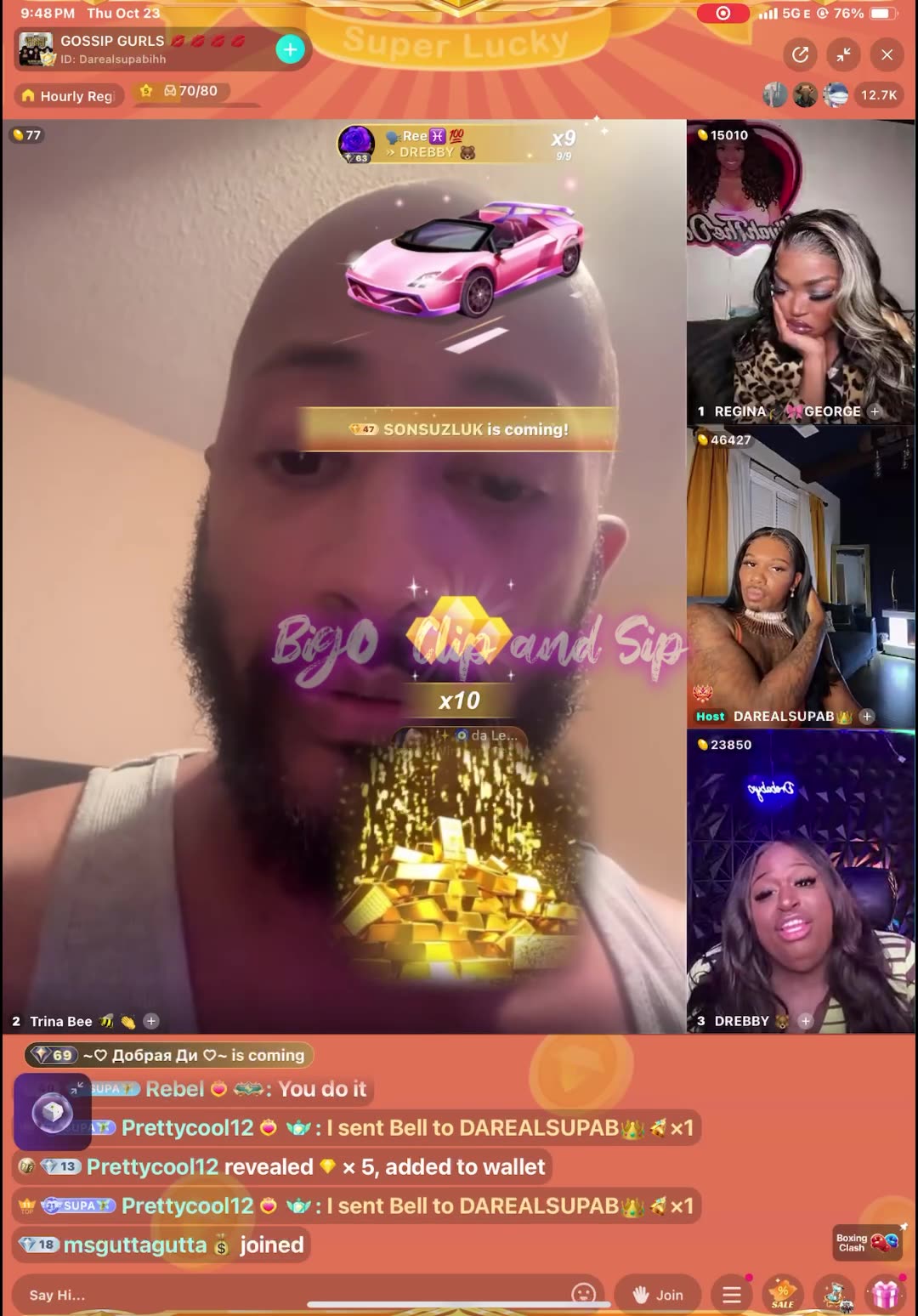 Gossip Gurls segment ft TrinaB speaking on his moms pic being leaked 10/23/25 #bigoclipandsip