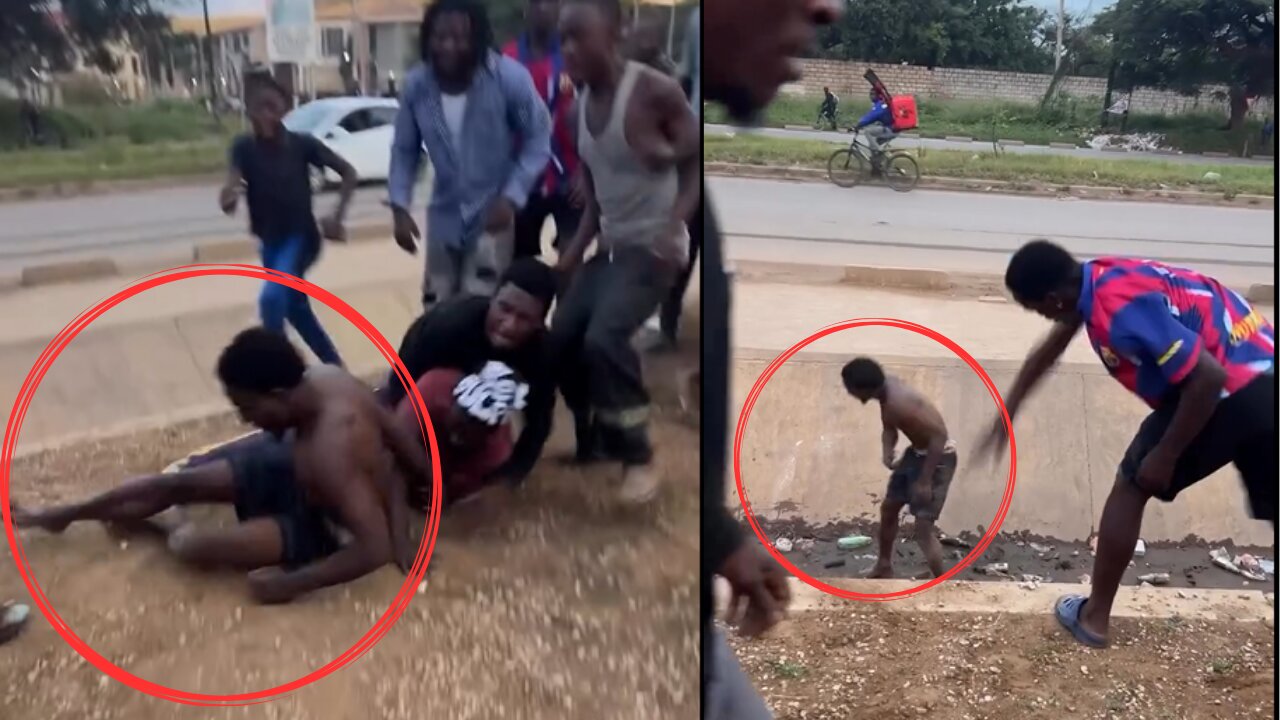 Phone Snatchers Arrested by Mob and Beaten Badly