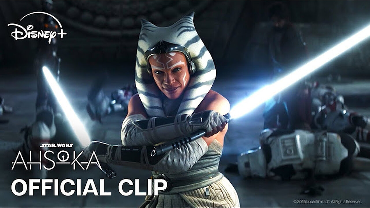 Ahsoka Fights the Night Troopers | Ahsoka | Official Clip