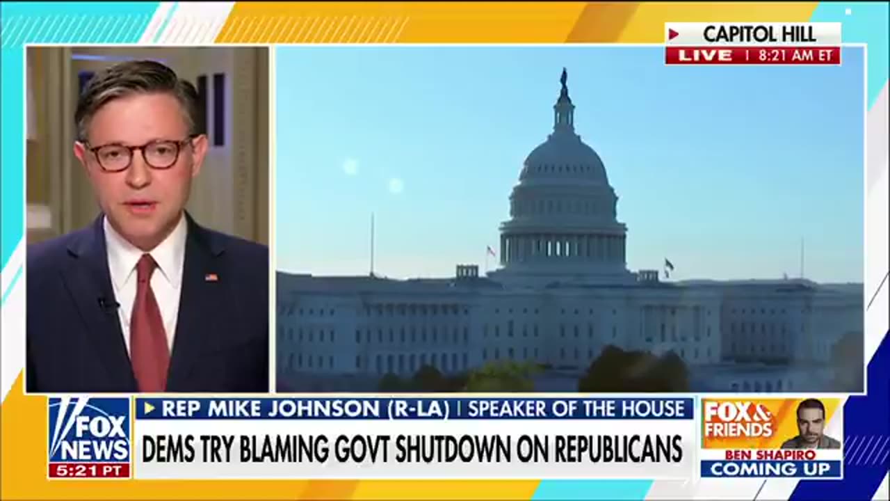 This is REALLY bad... Mike Johnson says why Democrats are keeping government closed