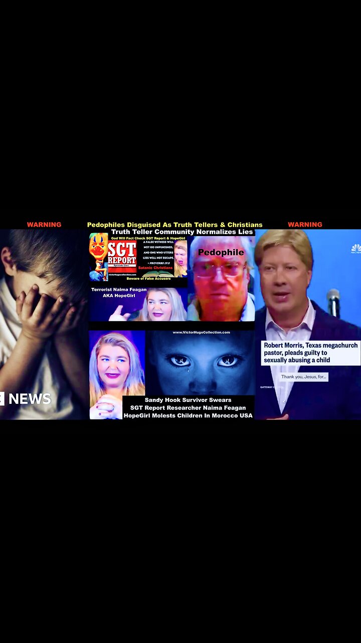 Robert Morris Pedophile Trump Spiritual Advisor Puts Spotlight On SGT Report HopeGirl Jim Fetzer