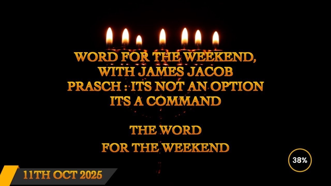 Word for the Weekend - Its Not an Option, Its a Command