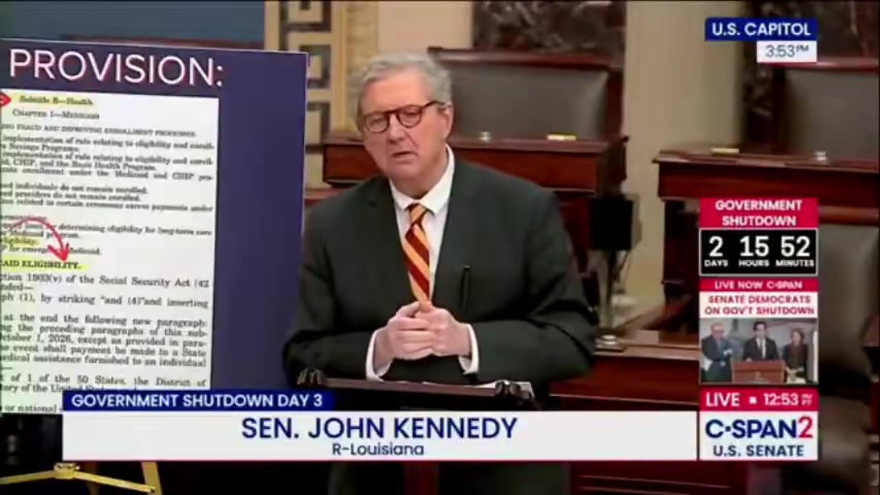 WHOA! Sen John Kennedy expose -Wheres your money going? Heck u/ we dont need it!? Huh?