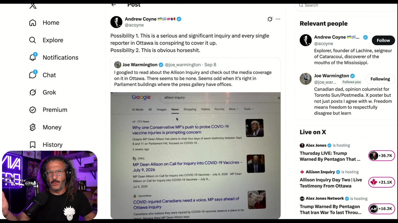Suppressing the Victims of Covid: Why Won't Canadian Media Talk About the Allison Inquiry? thumbnail
